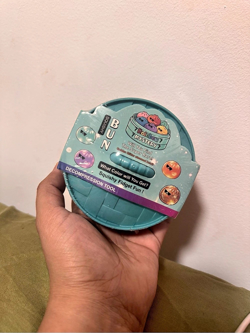 Rainbow Mystery Squishy Bun Sensory Fidget Toy